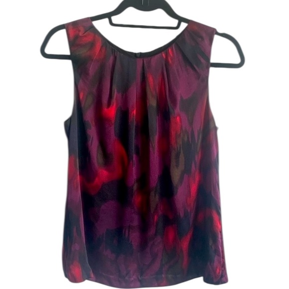 Theory Tops - Theory SILK multicoloured Red, Purple, Blouse  tank SL Shell Small corporate